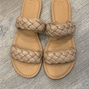 A New Day Braided Beige Sandals